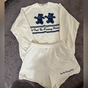 The Mayfair Group Crewneck and Short Set